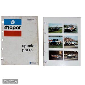 1973 Mopar Special Parts Catalog Chrysler Corporation Automotive Manual Racing V